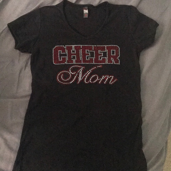 cheer mom shirt (bedazzled) - Picture 2 of 2